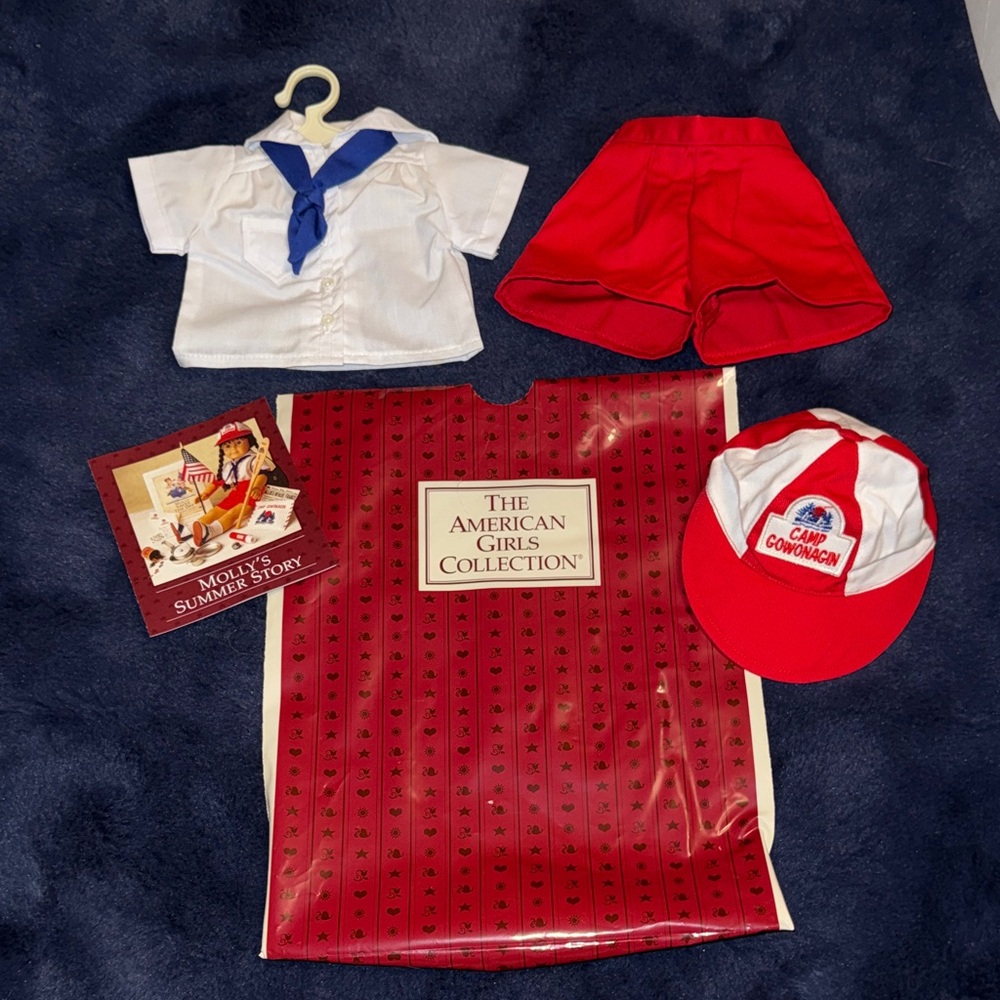 The American Girls Collection Molly Camp Outfit - Red & White